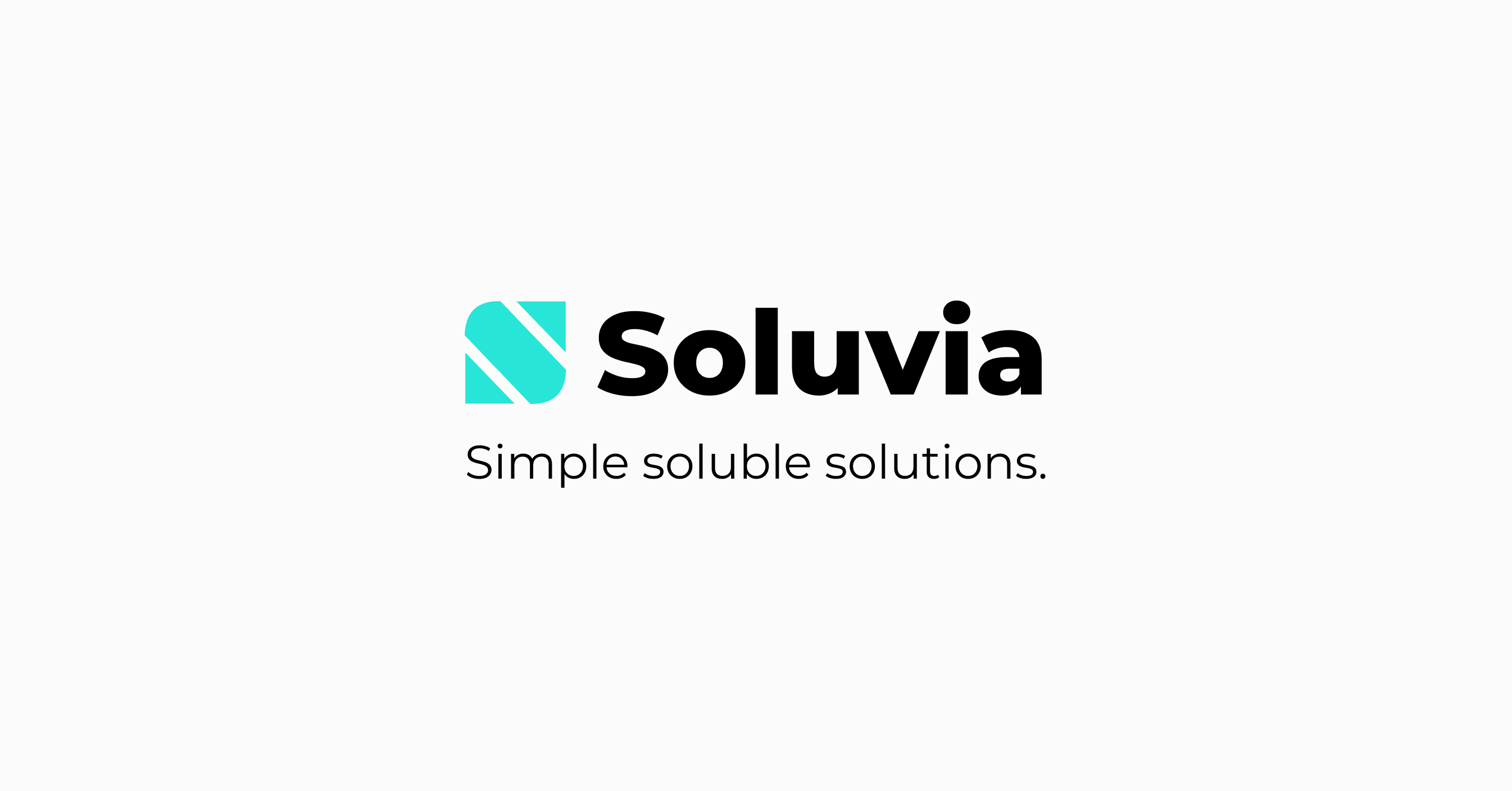 Soluvia logo that says "Simple soluble solutions"